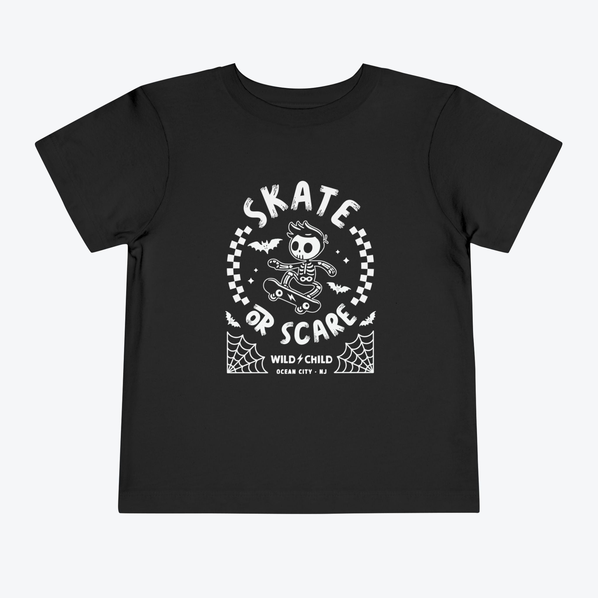 Skate or Scare Halloween Toddler Tee