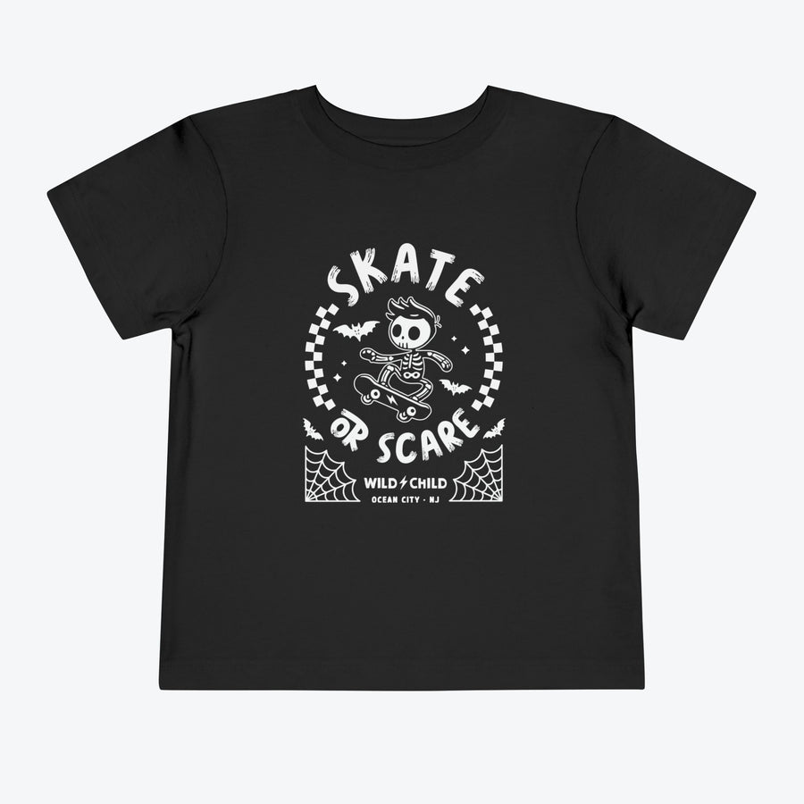 Skate or Scare Halloween Toddler Tee