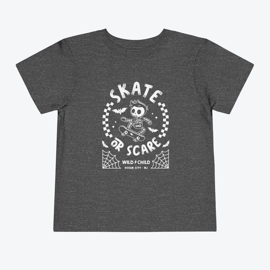 Skate or Scare Halloween Toddler Tee