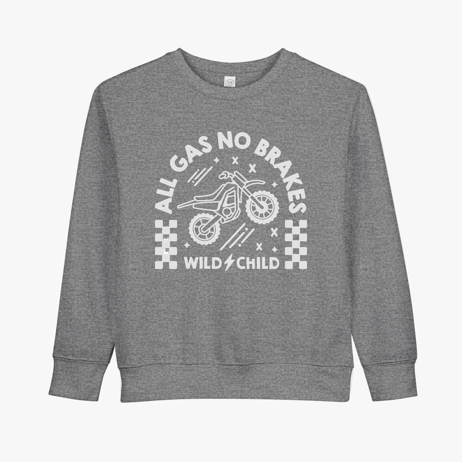 Toddler All Gas No Brakes Crewneck