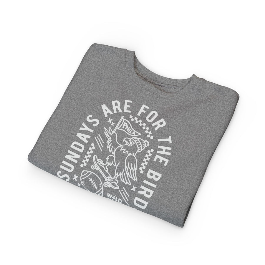 Toddler Sundays Are For The Birds Crewneck