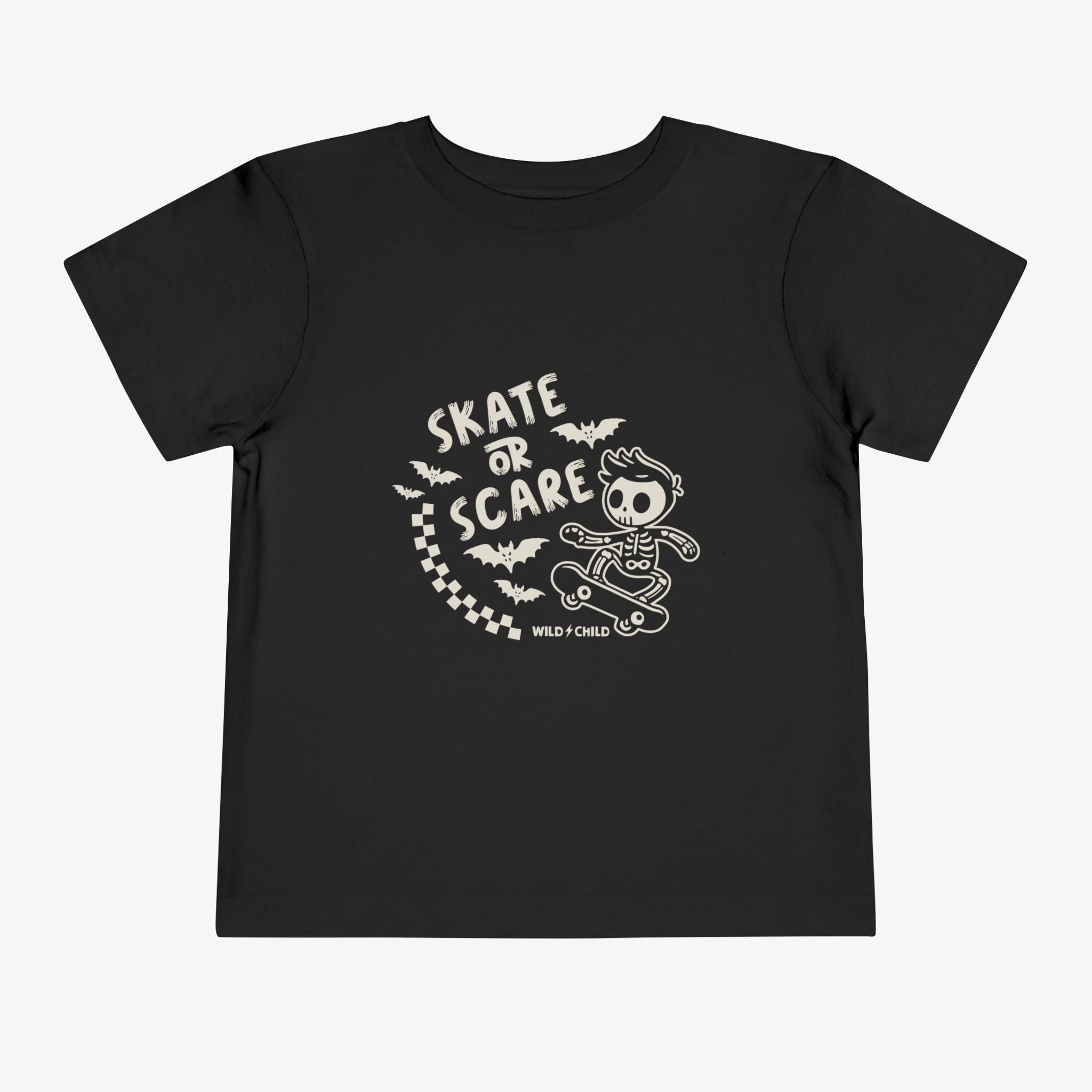 Skate or Scare Halloween Toddler Tee