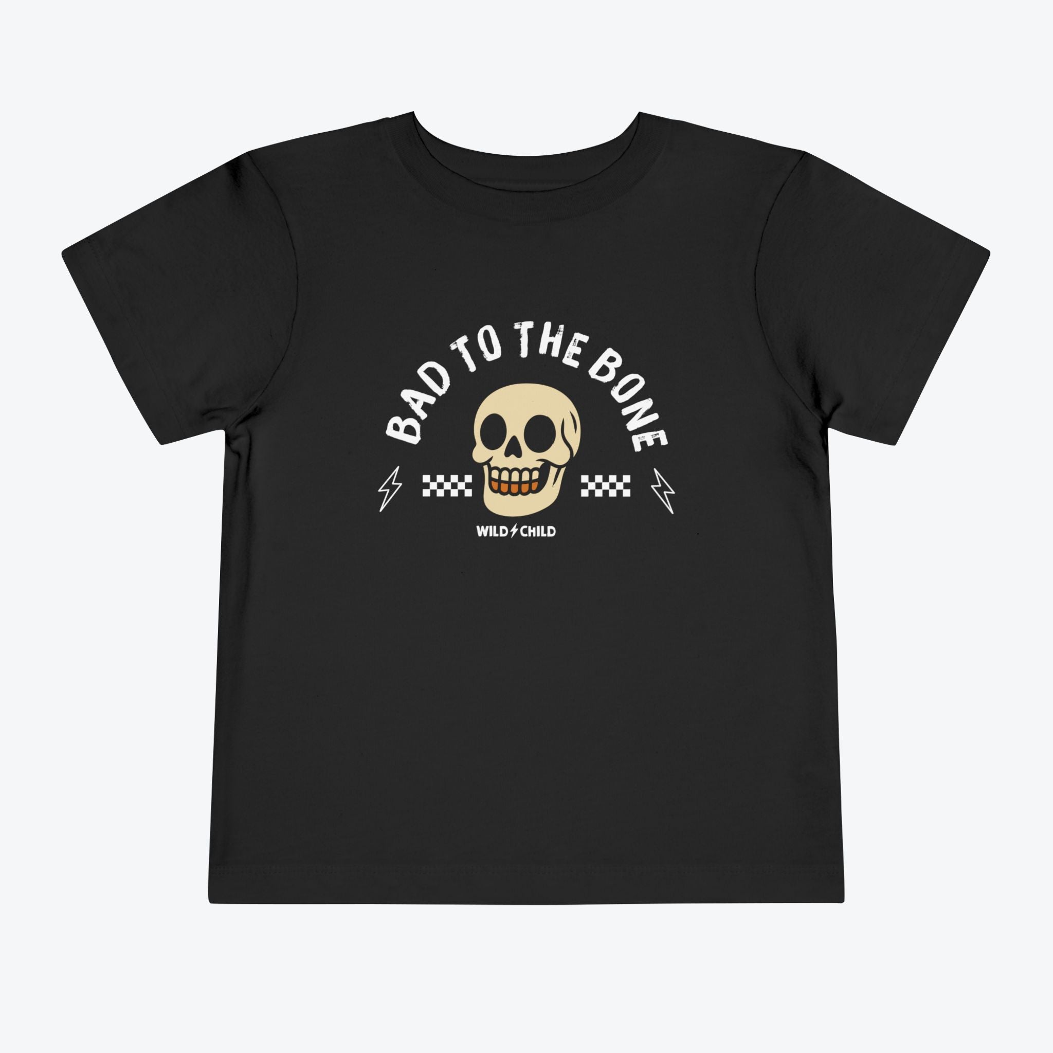 Bad to the Bone Halloween Toddler Tee