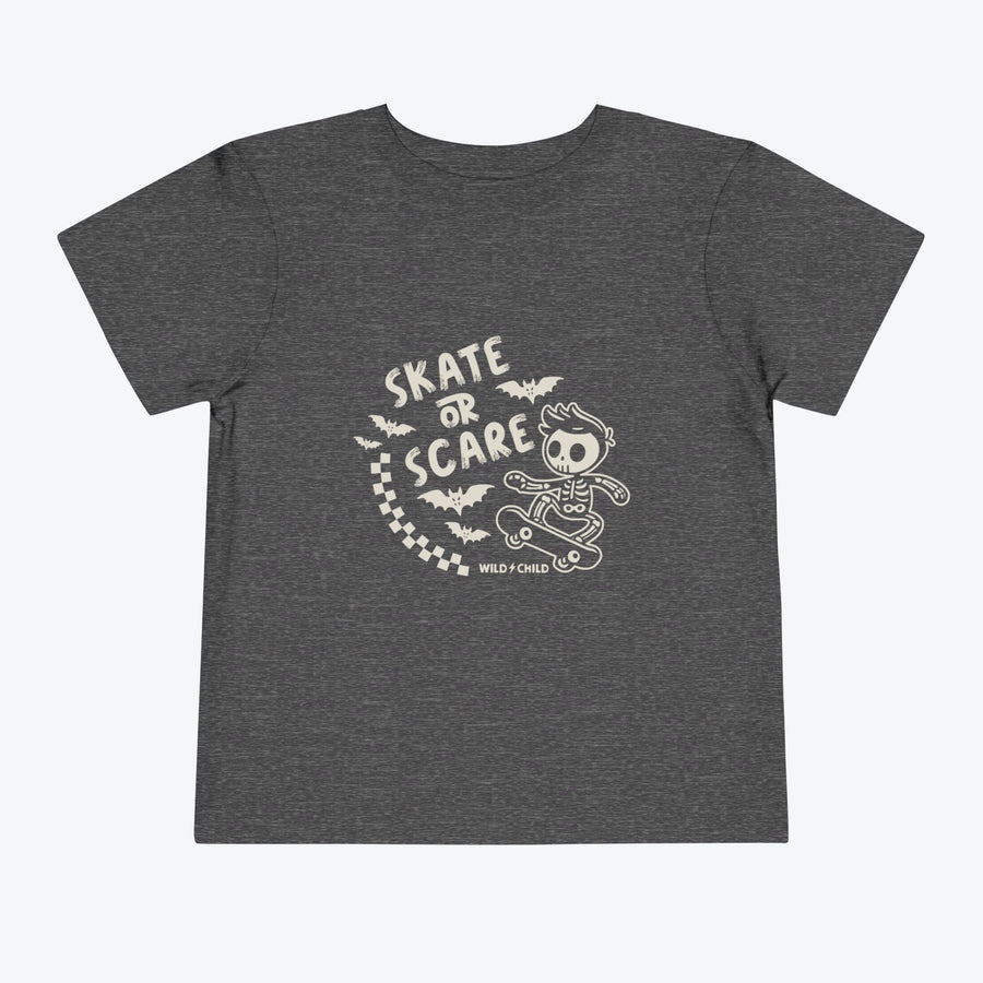Skate or Scare Halloween Toddler Tee