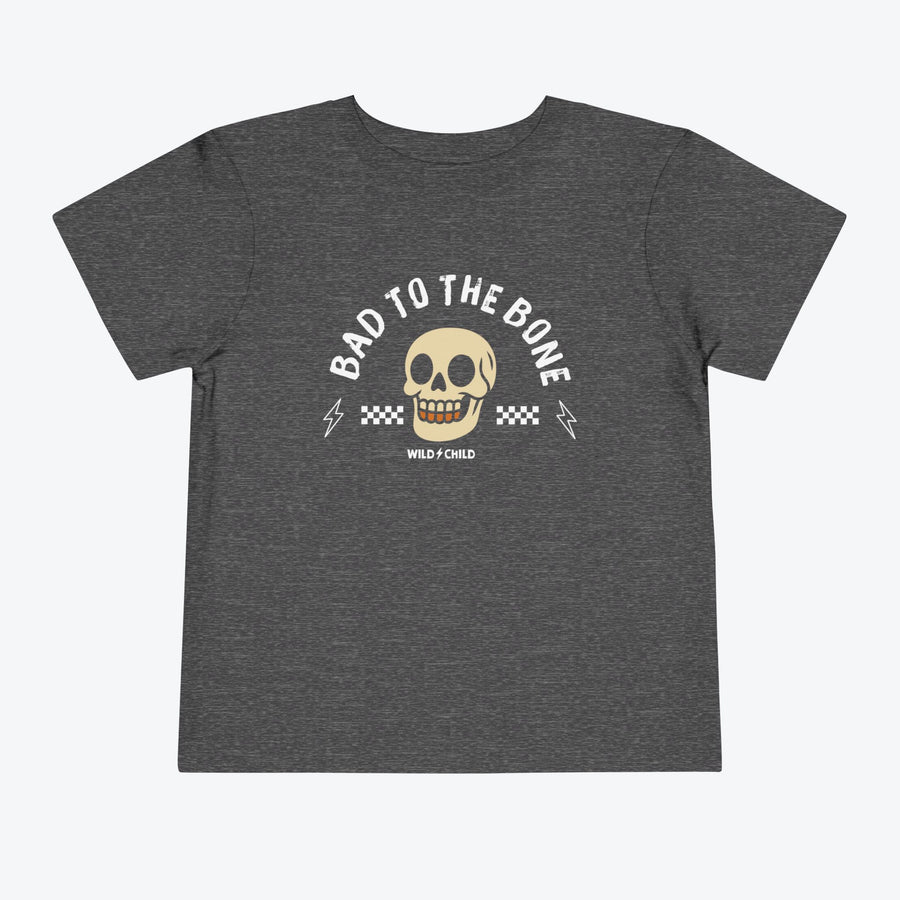 Bad to the Bone Halloween Toddler Tee
