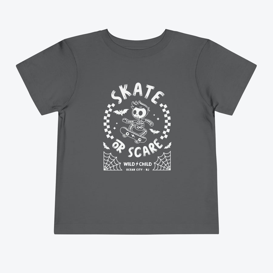 Skate or Scare Halloween Toddler Tee