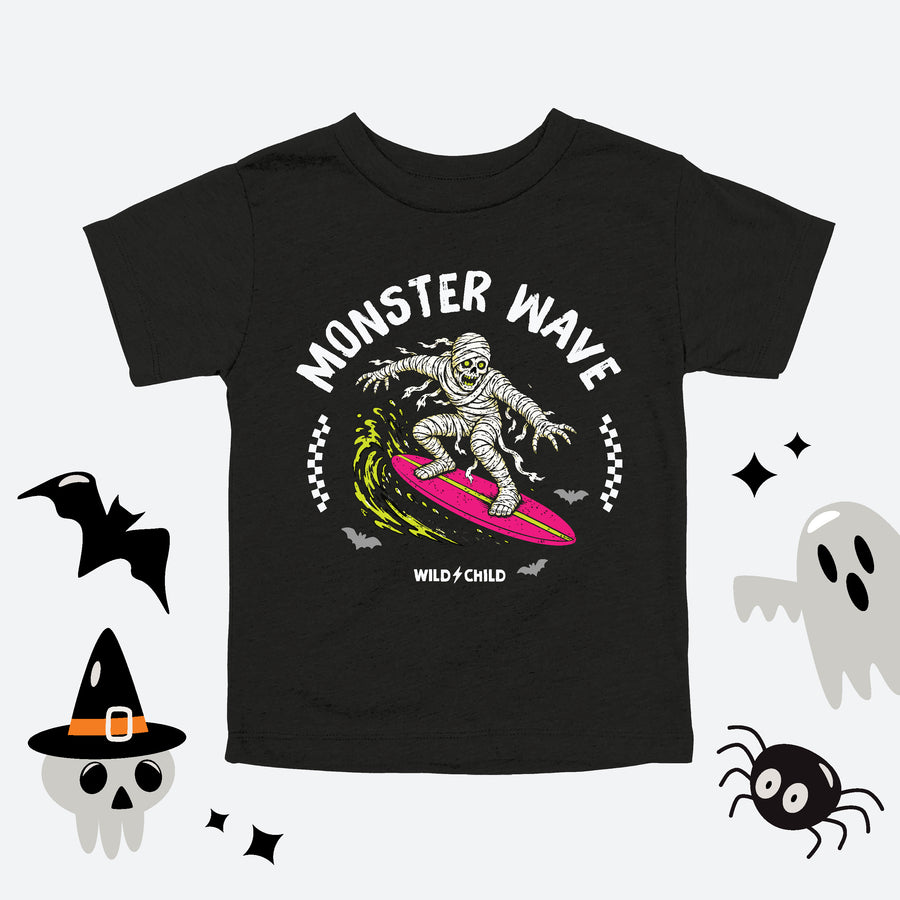 Monster Wave Halloween Toddler Tee