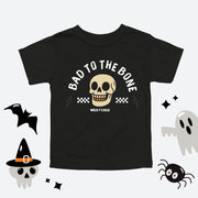 Bad to the Bone Halloween Toddler Tee