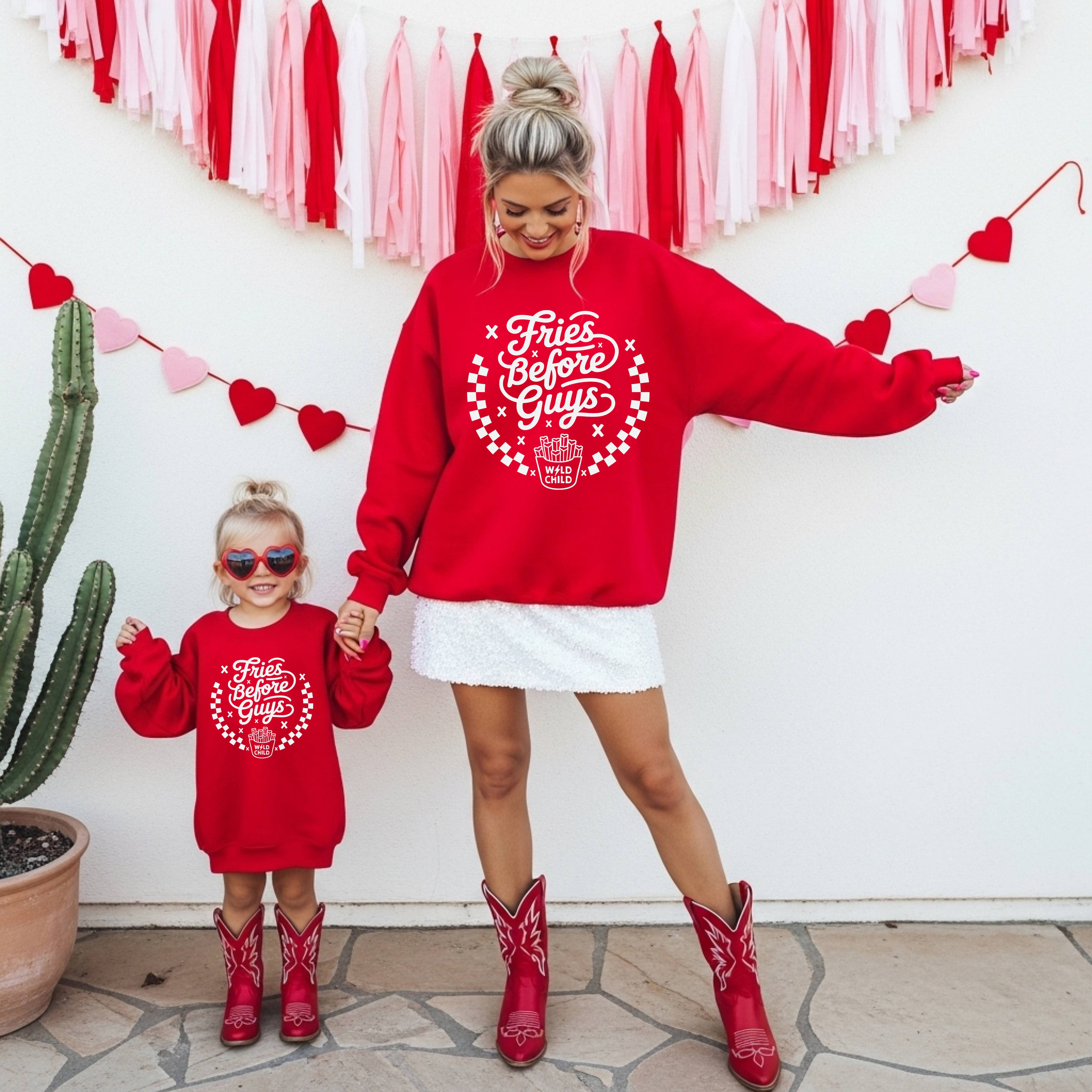 Fries Before Guys Toddler Crewneck