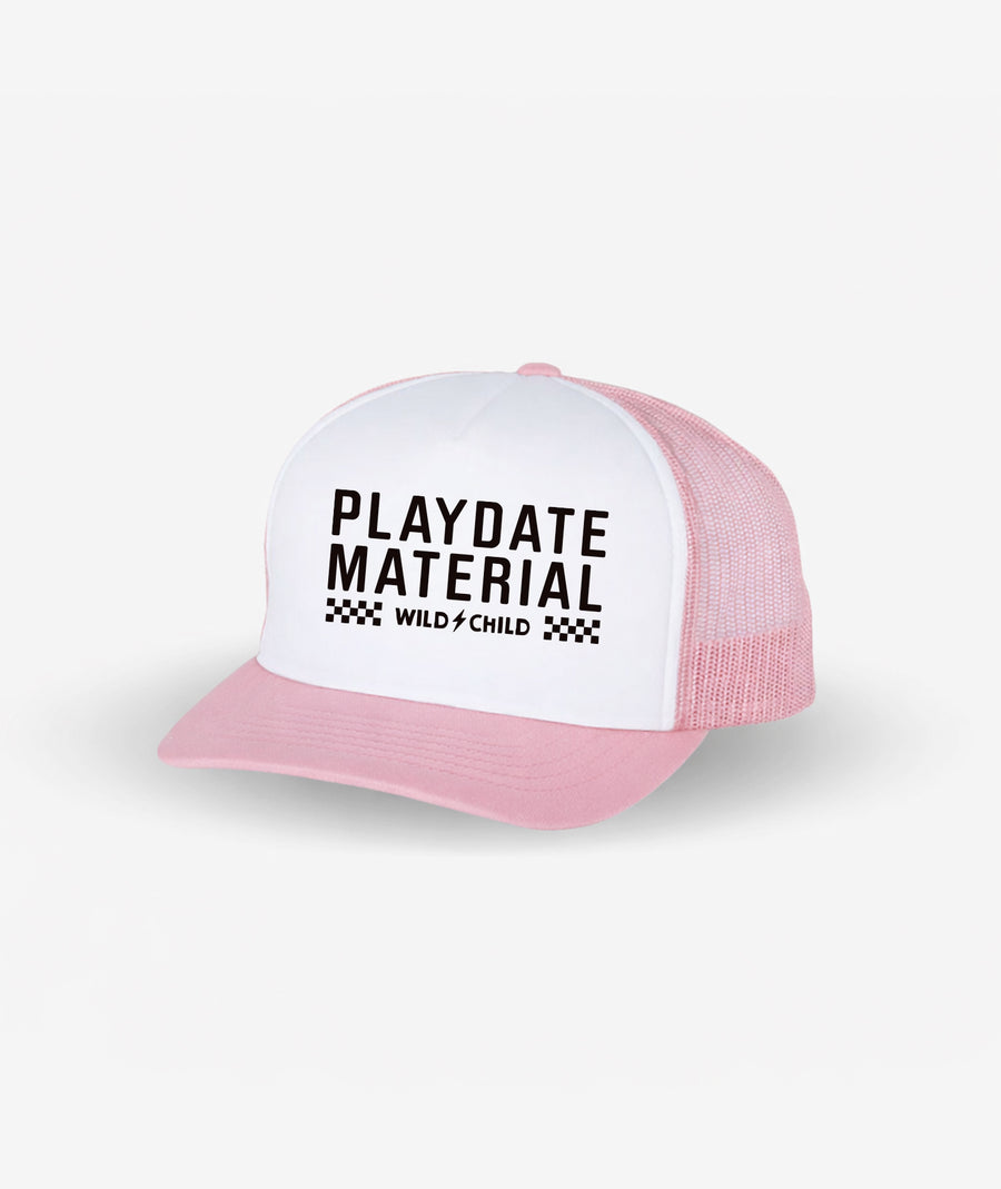Toddler Playdate Material Snapback Hat