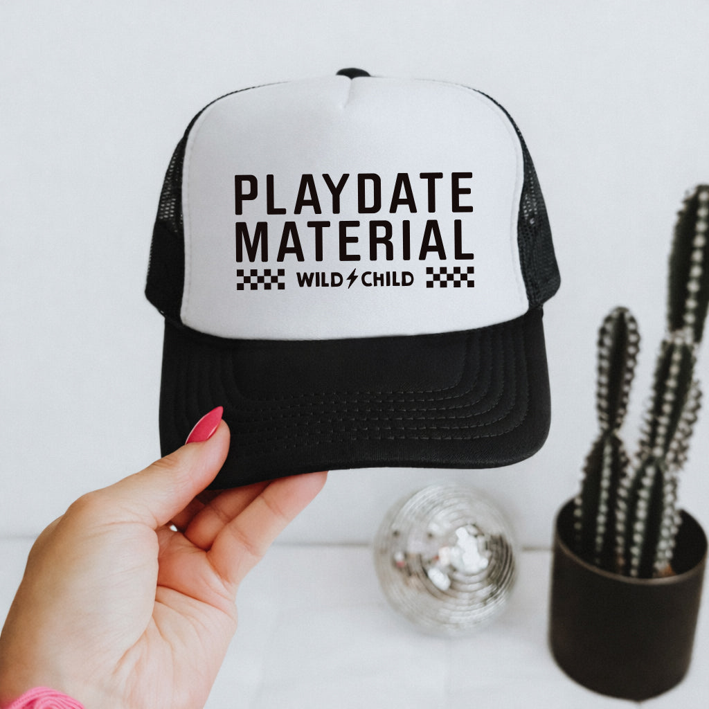 Toddler Playdate Material Snapback Hat