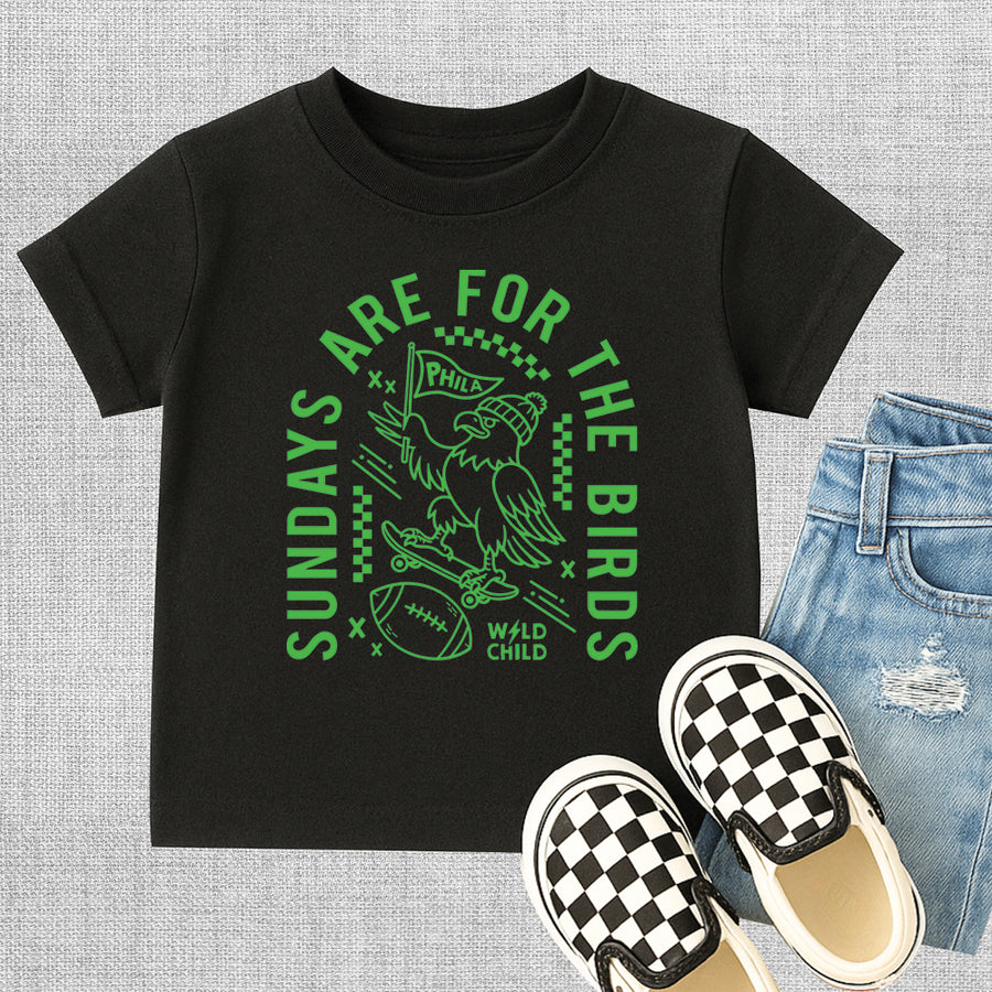 Sundays Birds Toddler Tee